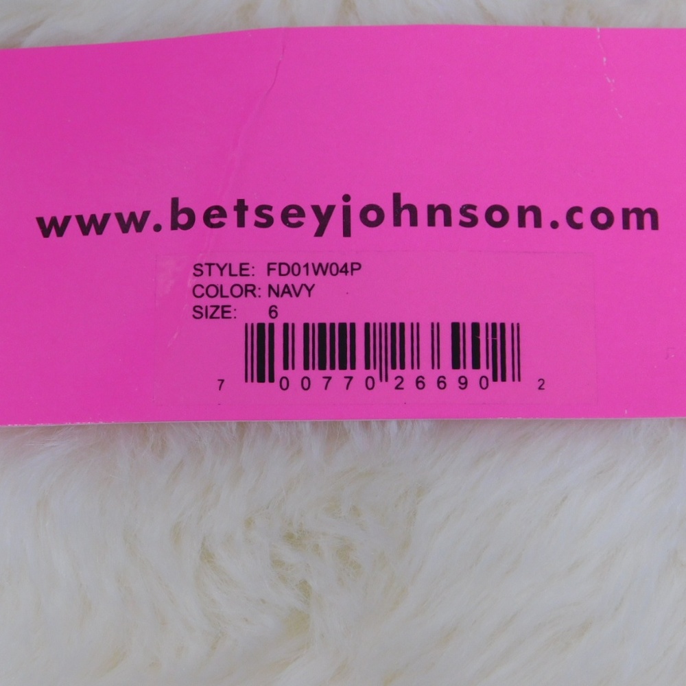 Betsey Johnson Maxi Dress Aztec Print Linen Navy 6 - Picture 4 of 8
